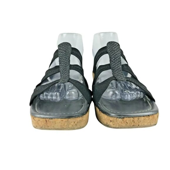 Donald J Pliner Womens Clare S1 Black Wedge Heel Slide Sandals Size US 8.5 M‎ - Picture 4 of 9